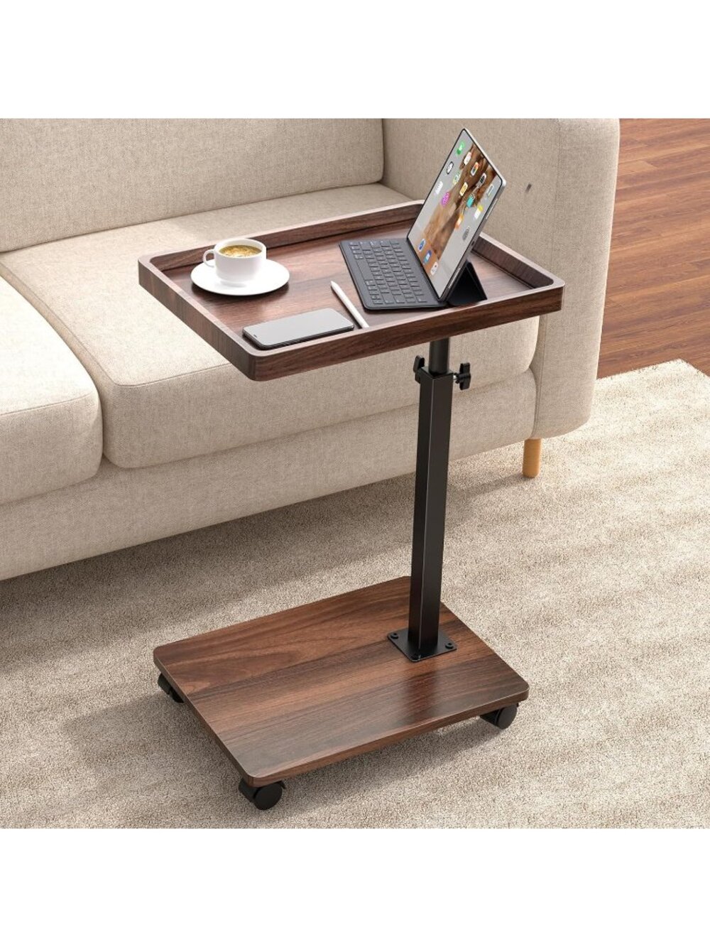 New C Table End Table Adjustable Height,